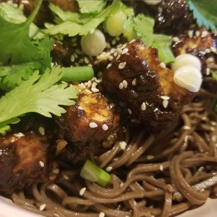 Szechuan Tofu & Soba Noodles