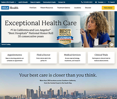 UCLA Health website