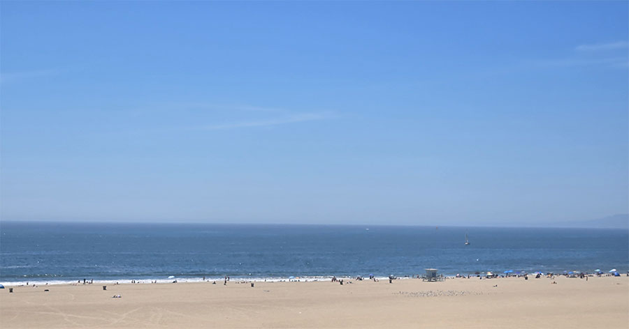 Blue is the sky and the sea